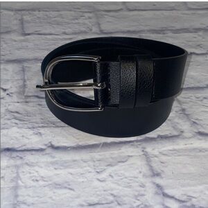 Nordstrom Black Leather Belt - Small